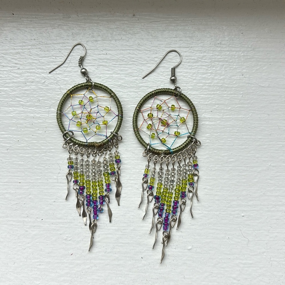 Dream catcher earrings